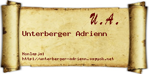 Unterberger Adrienn névjegykártya